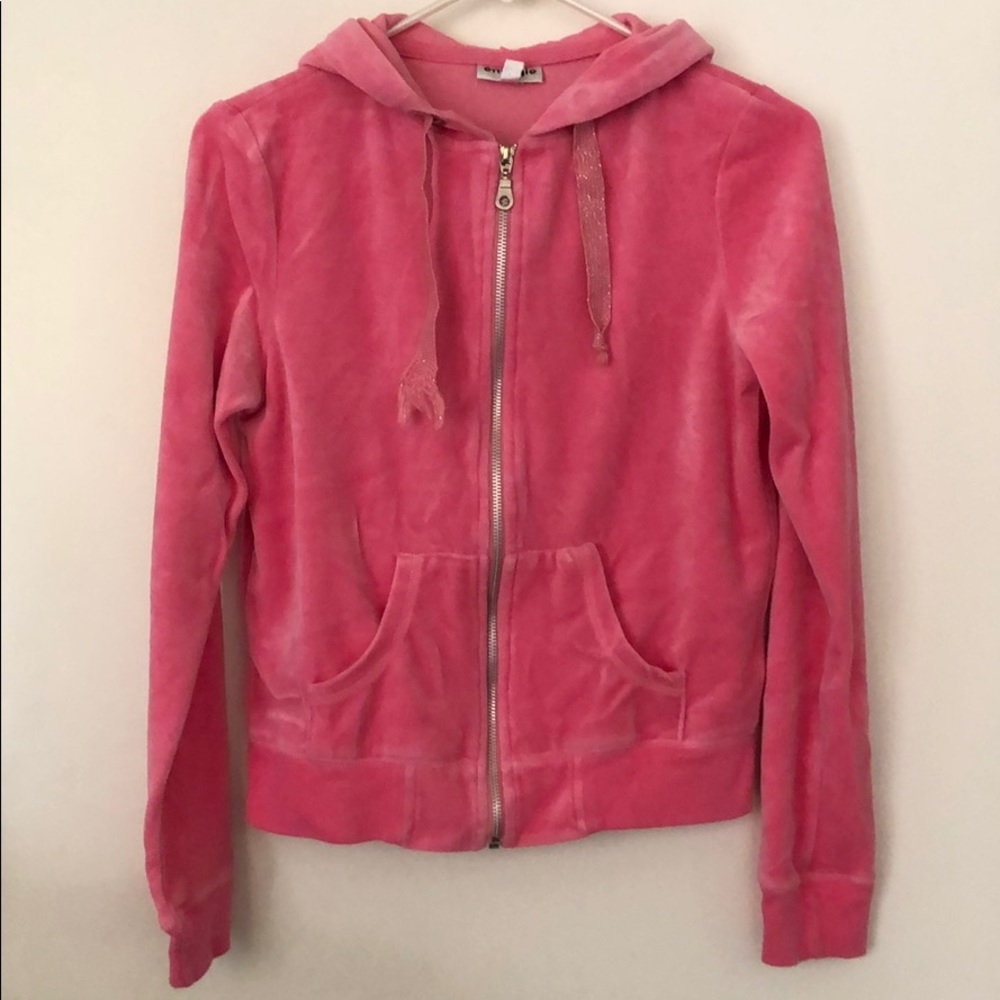 Pink track suit sweater